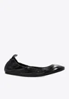 Isabel Marant Belna Calf Leather Ballet Flats In Black