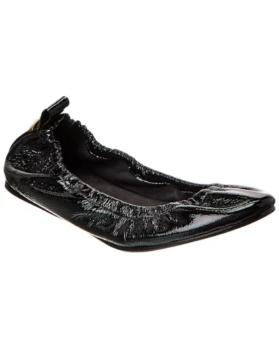 Isabel Marant Logo-plaque Leather Ballerina Shoes In Black