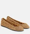 Isabel Marant Crocheted Ballet Flats In Gold
