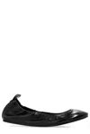 Isabel Marant Belna Calf Leather Ballet Flats In Black