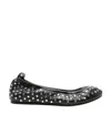 Isabel Marant Belna Studded Leather Ballerina Flats In Black