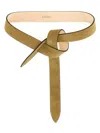 Isabel Marant Lecce Knotted Leather Belt In Beige