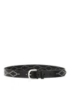 Isabel Marant Liliana Leather Belt In Black