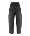 Isabel Marant Belt Loop Denim Trousers In Black