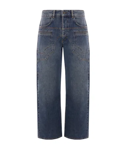 Isabel Marant Belt Loop Denim Trousers In Black