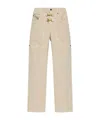 Isabel Marant Belt Loop Denim Trousers In Neutral