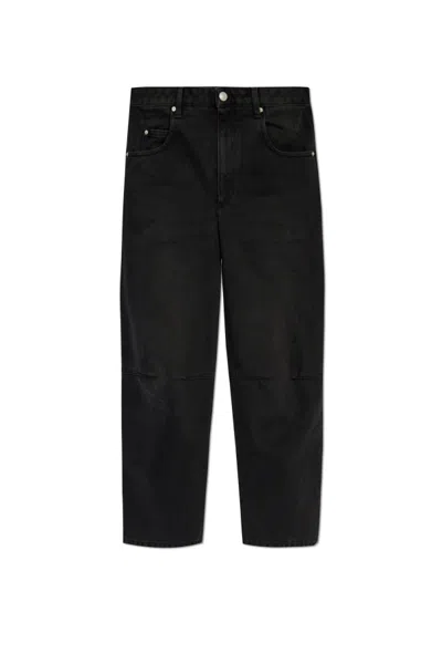 Isabel Marant Belt-loop Jeans In Black