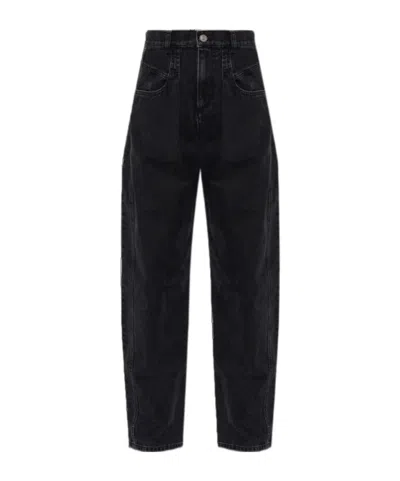 Isabel Marant Belt Loop Jeans In Black