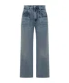 Isabel Marant High-waisted Straight Blue Jeans In Blue