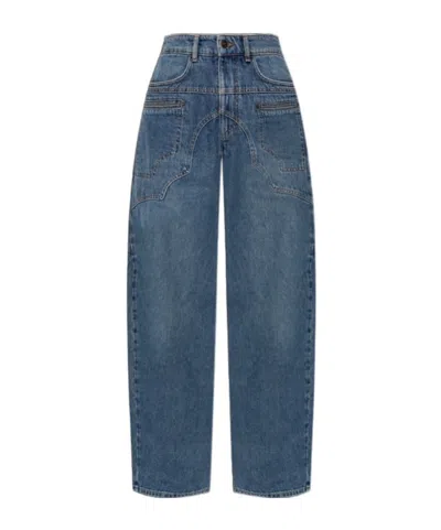 Isabel Marant Belt-loop Jeans In Blue