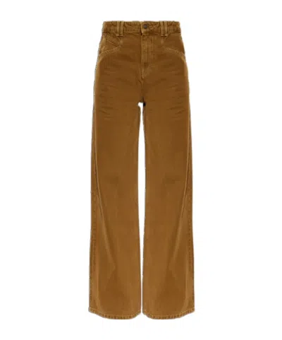 Isabel Marant Belt Loop Jeans In Brown