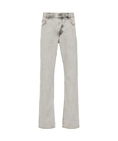Isabel Marant Belt-loop Jeans In Gray