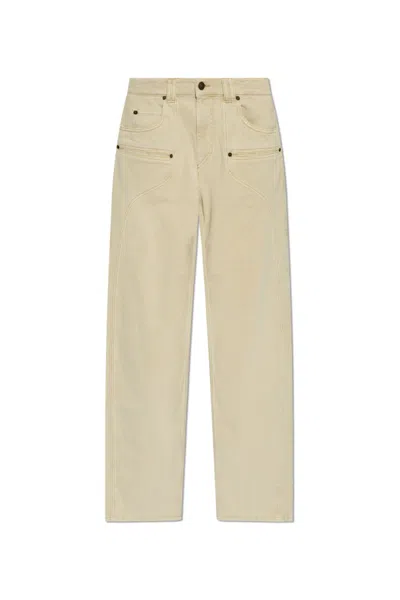 Isabel Marant Belt-loop Jeans In Nude