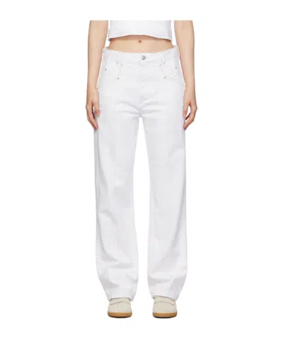 Isabel Marant Belt-loop Jeans In White