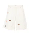 Isabel Marant Jerryl Denim Shorts In White