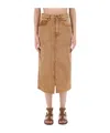 Isabel Marant Beige Lyocell Cotton Jeans In Brown