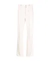 Isabel Marant Belt Loop Straight Trousers In White