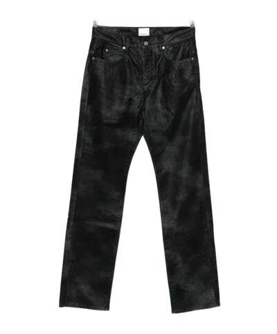 Isabel Marant Belt Loops Slacks In Black