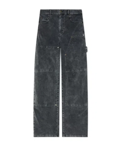 Isabel Marant Belt Loops Slacks In Black