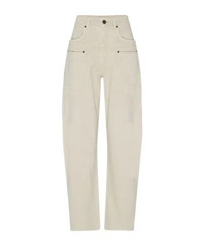 Isabel Marant Belt Loops Slacks In Nude