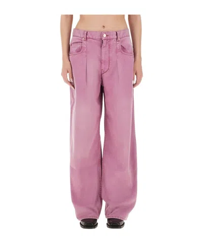 Isabel Marant Belt Loops Slacks In Pink