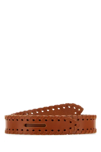 Isabel Marant Woman Caramel Leather Lecce Belt In Brown