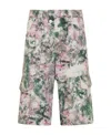 Isabel Marant Belt Ring Button Shorts In Gray