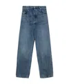 Isabel Marant Belt Ring Denim Trousers In Blue