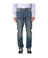 Isabel Marant Belt Ring Denim Trousers In Multicolor