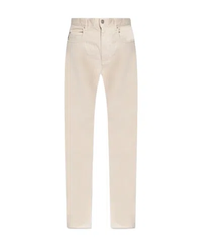 Isabel Marant Belt Ring Denim Trousers In Nude