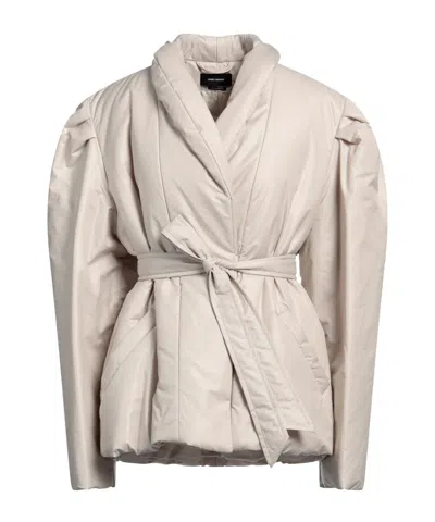 Isabel Marant Belted Coats In Nude