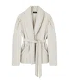 Isabel Marant Belted Quilted Jacket In White