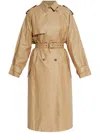 Isabel Marant Freanne Long Trench Coat In Neutrals