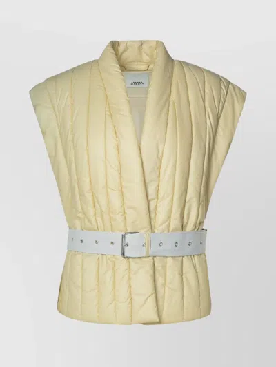 ISABEL MARANT BELTED WAIST COTTON BLEND JACKET