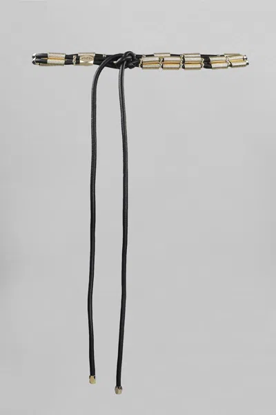 Isabel Marant Swen Belts In Black Leather