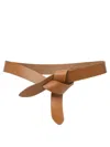 Isabel Marant Lecce Knotted Leather Belt In Brown