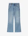 Isabel Marant Belvia Pocket Flared Jeans In Blue