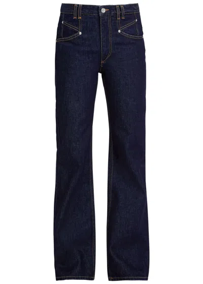 Isabel Marant Belvia Straight-leg Jeans In Blue