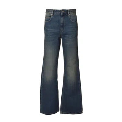ISABEL MARANT BELVIRA BOOTCUT JEANS IN BLUE DENIM