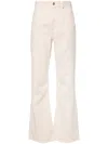 Isabel Marant Belvira High-rise Bootcut Jeans In Beige