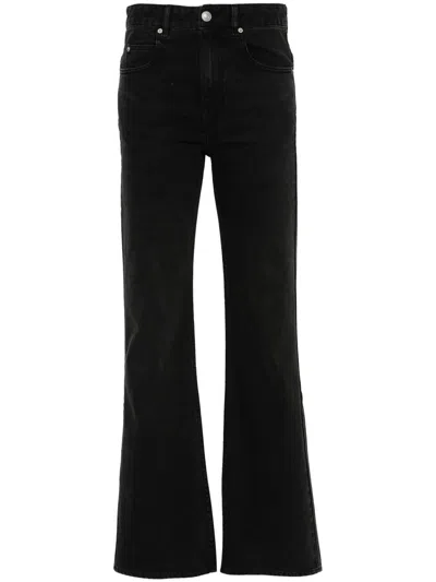 Isabel Marant Belvira High-rise Bootcut Jeans In Black
