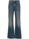 Isabel Marant Belvira Bootcut Jeans In Blue Denim In Blue