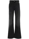 Isabel Marant Belvira Flowing Bootcut Jeans In Black