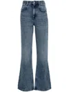 Isabel Marant High-rise Bootcut Denim Jeans With Belt Loops In Blue