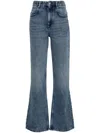 Isabel Marant High-rise Bootcut Denim Jeans With Belt Loops In Blue