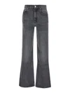 Isabel Marant 'belvira' Grey Five-pocket Jeans In Denim Woman In Grey