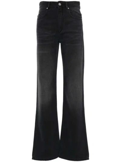 Isabel Marant Belvira High-rise Bootcut Black Jeans