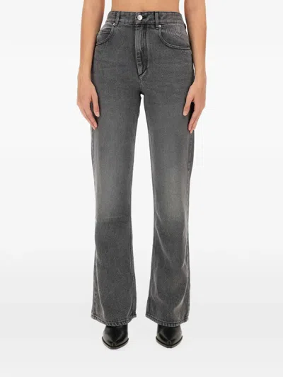 Isabel Marant Belvira High-waisted Jeans In Gray