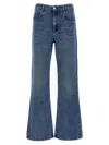 Isabel Marant Lemony Blue Denim Wide-leg Jeans