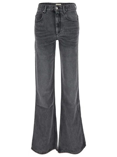 Isabel Marant 'belvira' Grey Five-pocket Jeans In Denim Woman